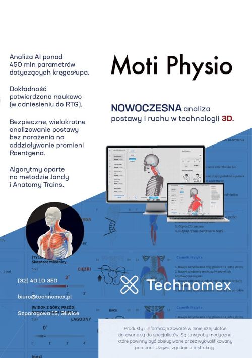 Moti Physio 2 - analiza postawy i ruchu w technologii 3D